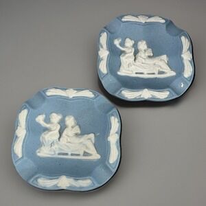 Wedgewood Style Vintage Made in Occupied JAPAN Trinket Dish/Ashtrays - 2